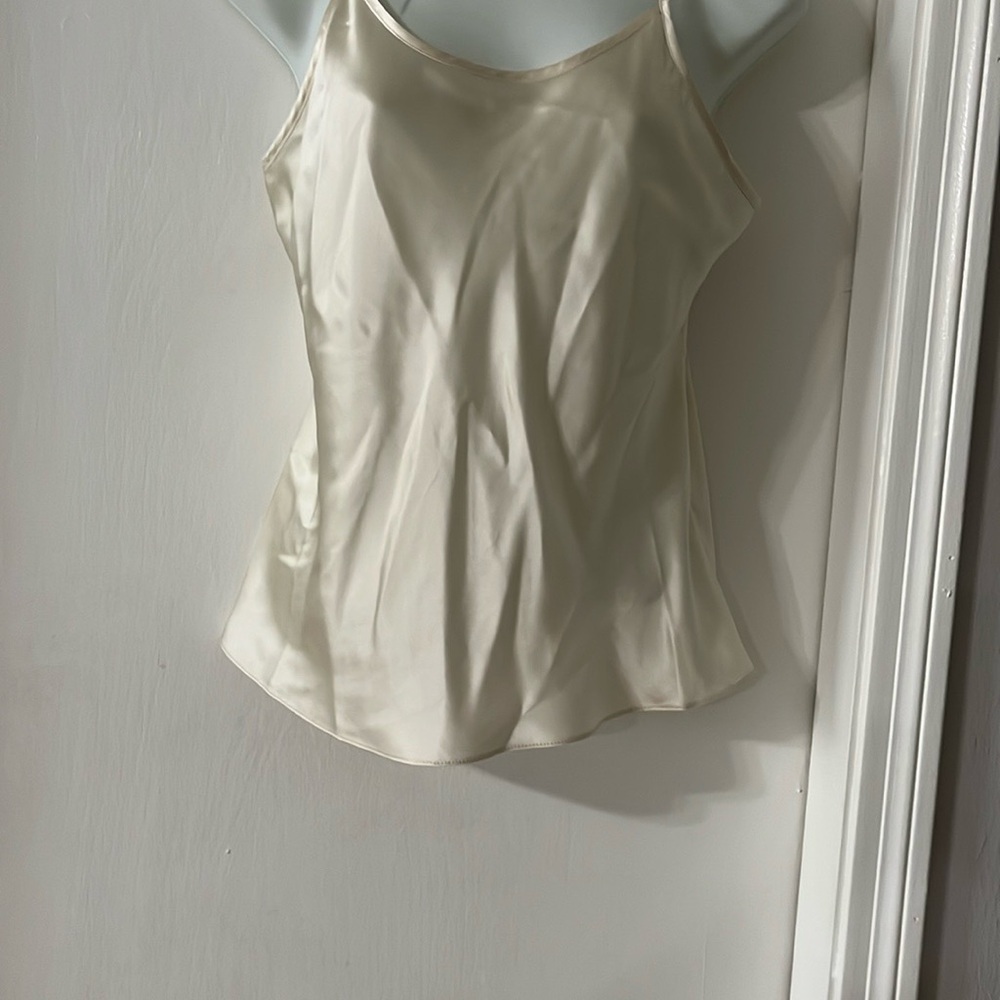 Talbots Silk Cream Fitted Bustier Camisole